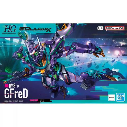 包邮 万代 hg 1/144 高达g夸克斯 跨时 gfred 基弗列德 拼装模型_高达